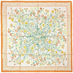 Print Scarf Design, Hermes Twilly Scarf, Hermes Silk Scarf, Silk Scarf Design, Hijab Designs, Hermes Orange, Hermes Silk, Head Scarf Styles, Silk Accessories