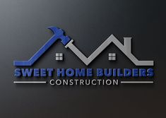 Roofing Logo Design Ideas, Contracting Logos, Construction Company Logo Design Ideas, Construction Business Logo, Home Repair Logo, Real Estate Background, Roofing Company Logos, Hammer Logo, Roofing Logo