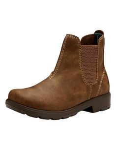 PRICES MAY VARY. Synthetic upper with fabric lining Dual-side elastic goring allows for easy on and off Fully-lined, cushioned insole for all-day comfort Shock absorbing Polyurethane outsole offers lightweight durability and traction Boot Height: 5" Chelsea Brown, Chelsea Boot, Chelsea Boots, Chelsea, Water Resistant, Elastic, Boots, Water, Free Shipping