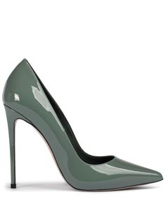 Find LE SILLA 120mm Eva Pumps on Editorialist. sage green leather patent finish pointed toe slip-on style branded leather insole high stiletto heel leather sole Sage Green Heels Wedding Shoes, Farfetch Shoes, Expensive Heels, Green Shoes Heels, Collage Cutouts, Event Shoes, Green High Heels, Expensive Shoes, Chic Heels