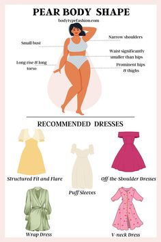 Pear Shaped Dresses, Apple Body Shapes