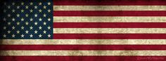 an old american flag is shown in this artistic photo with grungy textures