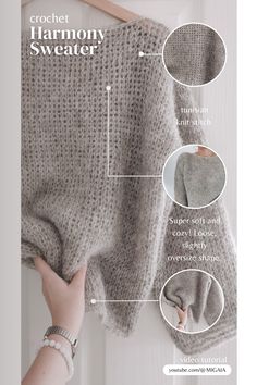 crochet, crocheting, sweater, sweaters, fluffy, alpaca brushed, knit look crochet stitch, tunisian crochet, tunisian knit stitch, aesthetic, modern, wearable, uncinetto, ganchillo, croche, tejido, tejer, hakeln, hekle, virka, szydełko, szydełkowanie, szydelko, na szydełku, szydełkowy sweter, migaia Crochet Cardigan Pattern Free, Needle Felting Diy, Needle Felted Christmas, Needle Felting Tutorials, Macrame Patterns Tutorials, Crochet Cardigan Pattern, Tunisian Crochet, Sweater Crochet Pattern, Yarn Projects