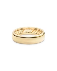 David Yurman Men 's Classic Band Ring in 18K Yellow Gold David Yurman Wedding Band, David Yurman Mens Ring, Gold Band Engagement Rings, David Yurman Mens, Mens Band Rings, David Yurman Ring, Mens Gold Wedding Band, Yellow Gold Wedding Ring, Yellow Gold Jewelry