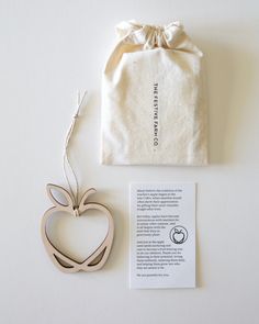 "Teacher/Apple" Ornament Fruit Bearing Trees, Teacher Apple, Apple Seeds, The Teacher, Cloth Bags, Twine, Apples, Stuff To Do, Teacher Gifts