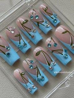 Press On Nails Business, Nails Business, Business Nails, Gel Nail Art Designs, Long Acrylic Nails Coffin, Bling Acrylic Nails, Hot Nails