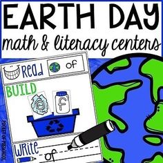 the earth day math and elementary centers are great for students to practice their writing skills