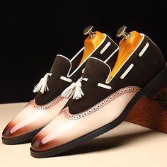 Category:Oxfords; Upper Materials:Faux Leather; Season:Summer; Gender:Men's; Toe Shape:Square Toe; Style:Business,Casual; Outsole Materials:Rubber; Occasion:Outdoor,Daily; Closure Type:Loafer; Function:Breathable,Comfortable,Slip Resistant; Pattern:Color Block; Listing Date:07/12/2023; 2023 Trends:Leatherette Loafers; Foot Length:; Foot Width:; SizeChart1_ID:2:184042; Size chart date source:Provided by Supplier. Shoes Business Casual, Comfortable Leather Shoes, Flat Oxford Shoes, Mens Slip Ons, Moccasins Mens, Driving Moccasins, Oxford Flats, Oxford Dress Shoes, Men's Loafers