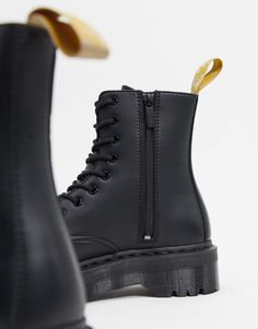 Boots by Dr Martens This item is excluded from promo Zip and lace-up fastening Round toe Pull tab Chunky flatform Air-cushioned sole Bonus: it's also abrasion and slip-resistant Jadon Platform Boots, Platform Boots, Pull Tab, Dr. Martens, Online Shopping, Latest Trends, Asos, Lace Up, Boots