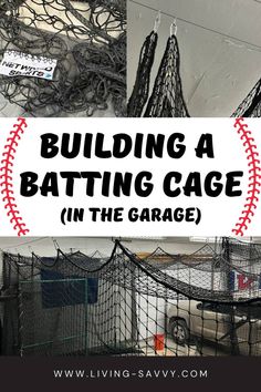 Building a Garage Batting Cage Softball Decorations, Garage Update