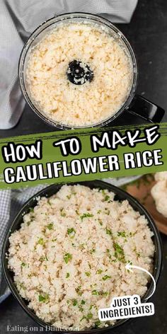 how to make cauliflower rice