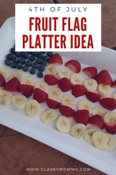 the fourth of july fruit flag platter idea