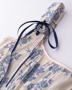 Details: Ribbon corset top with blue floral printsLength: CroppedSleeve Length: SleevelessMaterials: 95% Cotton + 5% Spandex Ribbon Corset, Coquette Top, Corset Design, Stunning Tops, Blue Willow, Maxi Dresses Casual, Crop Top Blouse, Maxi Dress Party, Jean Skirt