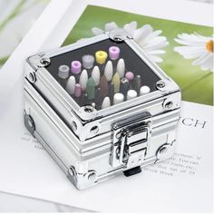 Never Lose Your Manicure/Pedicure Tools With Our Metal Nail Storage Box! Can Store Up To 25 Tools! See Pictures For More Details Bit Box, Drill Bit Holder, Soft Gel Nails, Gel Nail Tips, Steel Nail, Basic Needs, Nail Art Rhinestones, Pedicure Tools, Crystal Nails