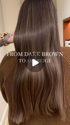 6n Hair Color Brown, Natural Highlights For Brown Hair Dark, How To Lighten Dark Hair, Dark Brown Hair Transformation, Full Color Hair Ideas, From Dark Brown To Light Brown Hair, Different Types Of Brown Hair Shades, Adding Dimension To Dark Brown Hair, Haircuts For Long Brown Hair