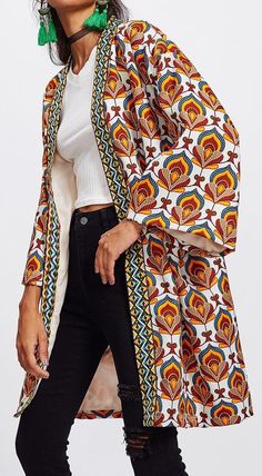 Tall Fashion, Print Kimonos, Hippie Outfits, Boho Stil, Mongolia