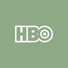 the hbo logo is shown in white on a green background, with black and white letters