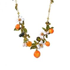 Les Nereides, Fruit Jewelry, Funky Jewelry, Holiday Memories, Orange Fashion, Short Necklace, Dream Jewelry, Jewelry Inspo, Orange Blossom