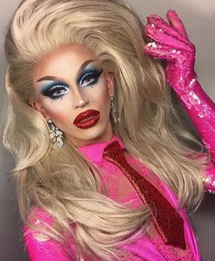 forced me into over done drag costume and go out in public wearing extreme high heels, real big false, eyelashes, very heavy makeup, skimpy costume - Google Search Miz Cracker, Drag Queen Outfits, Drag Make-up, Rupaul Drag Queen, Queens Wallpaper, Drag Makeup, Heavy Makeup