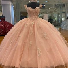 (eBay) Sweetheart Quinceanera Dress Blush Pink Beaded Sweet 16 Party Dress Prom Gowns Xv Dresses Pink, Quinceanera Dresses Blush, Sweet 16 Party Dress, Quinceanera Pink, Quinceanera Themes Dresses, Dress Blush Pink, Quinceñera Dresses, Quinceanera Dresses Pink, Sweet 16 Party