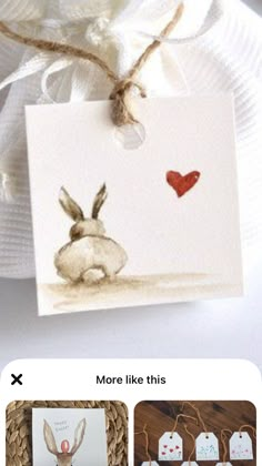 an image of a card with a rabbit on it