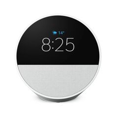 an image of the google's home screen with the clock displayed on it, which is black and white