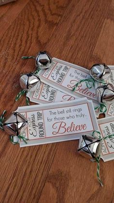 Believe Ticket and Santa Bell - Changing Seasons Shoppe 1st Grade Winter Party, Christmas Units, Preschool Arts And Crafts, Office Holiday Party, Kids Imagination