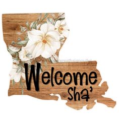 Louisiana Door Hanger Wood Sign Decoe-W-903463 22 Festive Wreath, Welcome Wreath, Door Hanging, Wreath Designs, Color Shades, Christmas Signs, Sign Design, Door Hangers, Louisiana