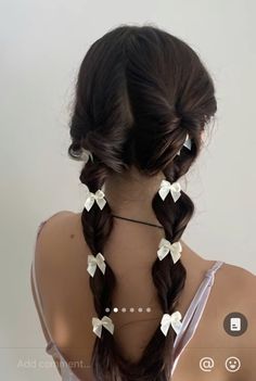 Bow Hairstyle, Trendy Hairstyle, Ribbon Hairstyle, American Beauty, Aesthetic Hair, Hairstyles Haircuts