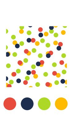 an image of colorful dots on white paper