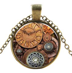 We are delighted to be able to bring to you these wonderful steampunk inspired necklaces with pendants, with over 27 great designs, these unisex steampunk necklaces are sure to have a design perfect for everyone. Stand out from the crowd with these unique necklaces which are sure to be popular with anyone into the Steampunk.  Steampunk, Gothic and classic genre styles, perfect as a party or dress accessory they will appeal to old and young alike. Clockwork Gears, Diy Gothic, Picture Pendant Necklace, Fashion Goth, Style Steampunk, Bullet Jewelry, Steampunk Gears, Pendant Brooch, Picture Pendant