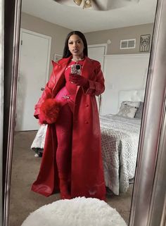 Baddie Fall Birthday Outfits, All Red Outfit Black Women, Mode Harajuku, Pretty Girl Outfits, Streetwear Fashion Women, Cute Simple Outfits, Looks Style, Birthday Outfit, Lookbook Outfits