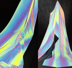 two images of the same material in different colors