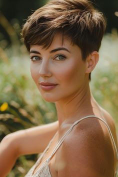 This iconic short hairstyle has been a favorite among women who crave a fresh, confident, and stylish look. Pixie cuts are not only incredibly chic but also versatile, allowing you to express your unique personality Pixie Short Hairstyle Women, Back Of Pixie Cut, Short Hairstyle Women Pixie, Pixie Cut Fine Hair, Pixie Hairstyle Women, Very Short Pixie Haircut, Short Pixie Haircuts For Women, Girls Pixie Cut, Super Short Pixie Cuts