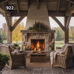 Please do not purchase a Mantel without first filling out the Quote Form and receiving a quote from us. Quote Form: https://form.jotform.com/240524957086059 Elevate your outdoor living space with our Reclaimed Wood Beam Fireplace Mantels for Outdoors, crafted with the same exquisite attention to detail as our indoor mantels but specially treated for outdoor use. Made from high-quality reclaimed pine wood beams, each mantel exudes rustic charm and timeless elegance, bringing warmth and character Outdoor Patio Corner Fireplace, Back Patio Ideas With Fireplace, Outdoor Fireplace Mantle Ideas, Temp Cast Fireplace, Outdoor Living Room With Fireplace, Outdoor Mantle Ideas, Outdoor Deck Fireplace, Outdoor Covered Porch With Fireplace, Outdoor Fireplace Porch