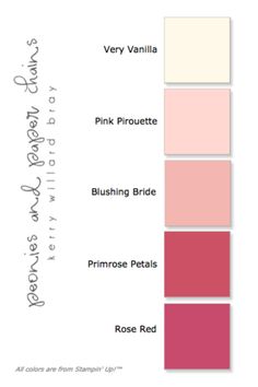 the color scheme for pink and white