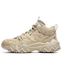 (WMNS) FILA Oakmont 2 Mid Shoes 'Beige' F12W242115FSC Mid Shoes, Shoes Beige