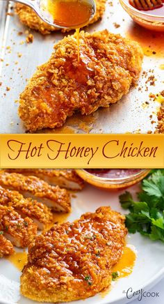 cripsy chicken being topped with honey Crispy Food, Fitness Cake, Hot Honey Chicken, Honey Chicken Recipe, Chocolate Delivery, Favorite Recipes Dinner, Sweet Smile, Hot Honey, Chicken Dinners