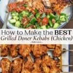 the cover of how to make the best grilled dinner kebabs and chicken