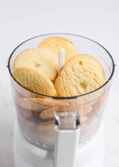 cookies in a food processor ready to be made