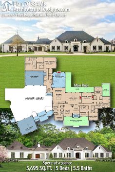 the floor plan for this luxury home is very large and has lots of space to put in