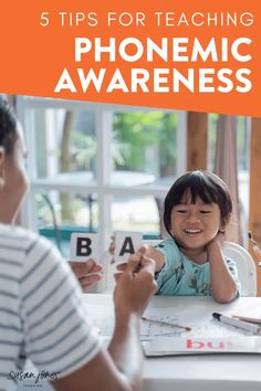 These 5 tips are important to keep top of mind when teaching any phonemic awareness skills and activities in kindergarten, first, or second grade! Just head on over to the blog post to read more. Tip #1 is the one teachers forget about most! Early Literacy Activities, Clever Classroom, Phonological Awareness, Foundational Skills, Teaching Phonics, Reading Classroom, Phonemic Awareness, Phonics Activities