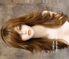 Sleek, long layered hair style with choppy bangs. Side layers are very Choppy Long Layered Haircuts, Choppy Layered Haircuts, Side Bangs, Hair Color And Cut, Long Layered Hair, Haircuts For Long Hair, Love Hair, Hair Today