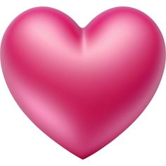 a large pink heart shaped object on a white background with clipping area for text