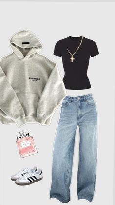 Back To School Clothes 2024, Back To School Outfits Layout, Outfits Back To School 2024, Style Collage Outfit, Stolckom Style, Aesthetic University Outfits, Back To School Outfits 2024, Back To University Outfit, Basic Streetwear Outfit