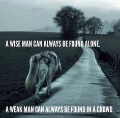 a wise man can always be found in a crowd, and he is the only one