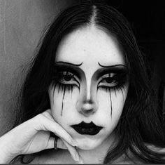 Cool Halloween Makeup, Alternative Makeup, Scary Makeup, Emo Makeup