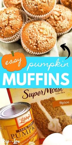 pumpkin muffins are the perfect fall treat for those busy mornings and they're super moister than store bought