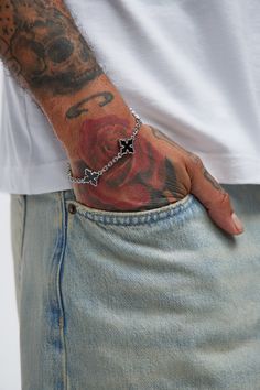 Available In Silver/Black. Wrist Size 8 Cross Pendants Imported | Mens More Than Blessed Bracelet in Silver/Black by Fashion Nova Silver Accessories Men, Men’s Jewlery Silver, Men’s Bracelet Designs, Guy Birthday Gifts, Men’s Accessories, Men’s Bracelet, Masculine Bracelets, Men Jewelry Bracelet, Mens Christian Gifts