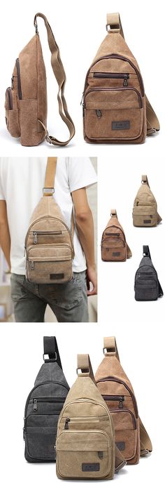 US$13.99 + Free shipping.Canvas satchel shoulder bag messenger travel bag. Ideal for travel, work, school, hiking, camping, cycling and other outdoor activities; Adopting one-shoulder strap design, as a chest bag, shoulder messenger bag for use. Earth Grunge, Trendy Travel Accessories, Trendy Travel Bags, Travel Accessories For Men, Travel Fashion Winter, Man Gear, Best Travel Bags, Diy Travel Bag, Canvas Satchel